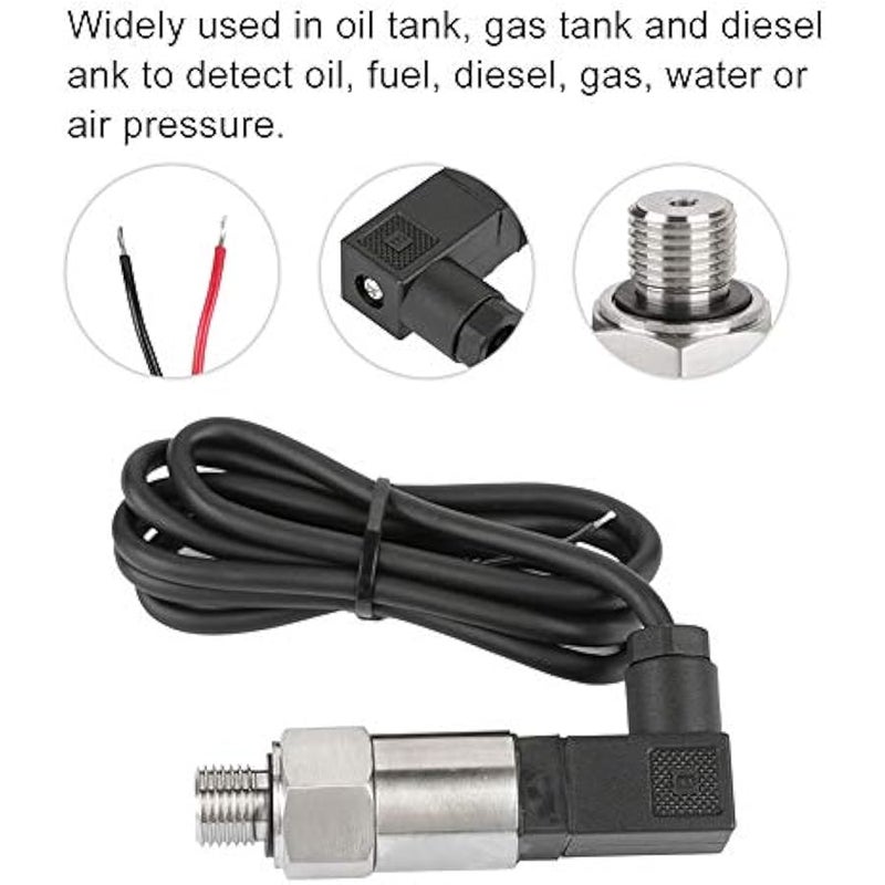 Yosoo Silicon Pressure Transmitter Transducer Sensor 4-20mA Output G1/4 for Water Gas Oil(0-1MPA) - Image 5
